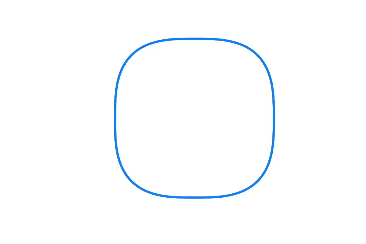 Superellipse family from astroid through circle to squircle